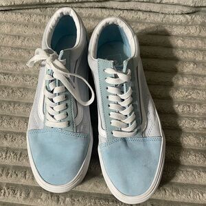 Vans Light Blue and White Sneakers